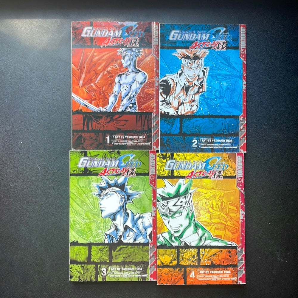 Gundam Seed Astray R volumes 1 2 3 4